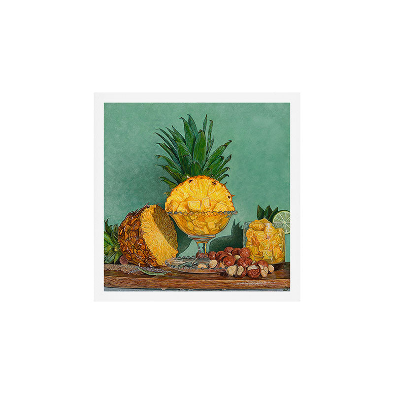 Hawaiian Pineapple and Glass Art Print Gallery Image 1