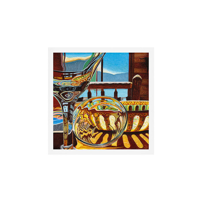 Lake House Glass and Pottery Art Print Gallery Image 1