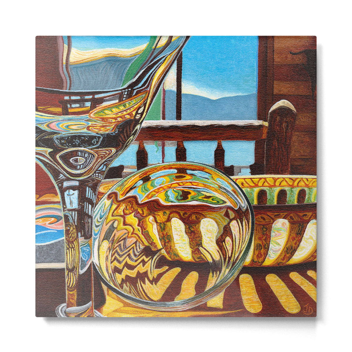 Lake House Glass and Pottery Metal Print Gallery Image 2