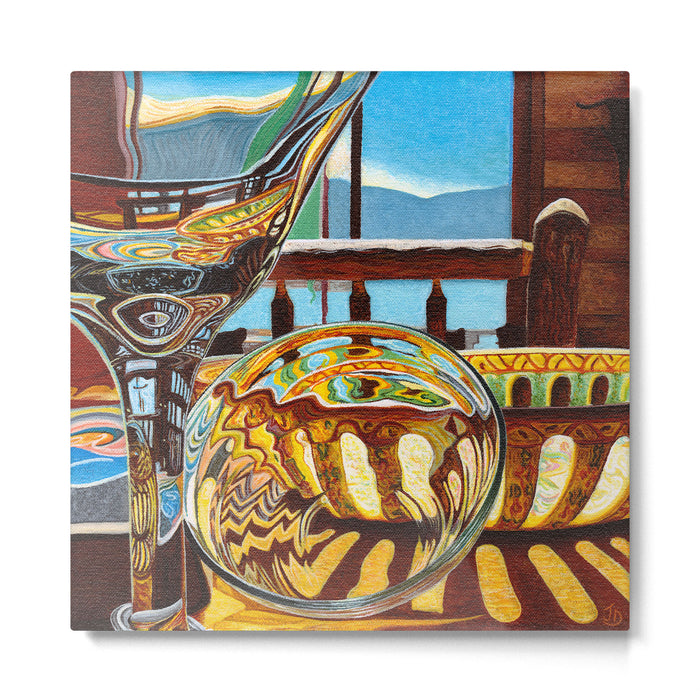 Lake House Glass and Pottery Metal Print Gallery Image 1