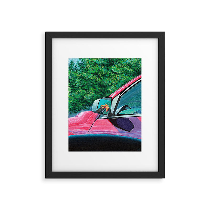 Pink Nails and Car on the New Jersey Turnpike Framed Art Print Gallery Image 5