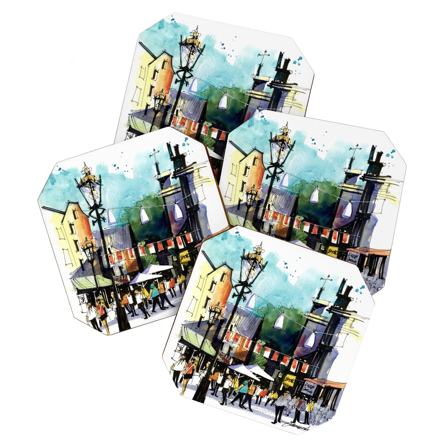 Amsterdam Street Life Coaster Gallery Image 1
