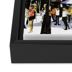 Amsterdam Street Life Framed Canvas Print Gallery Image 3