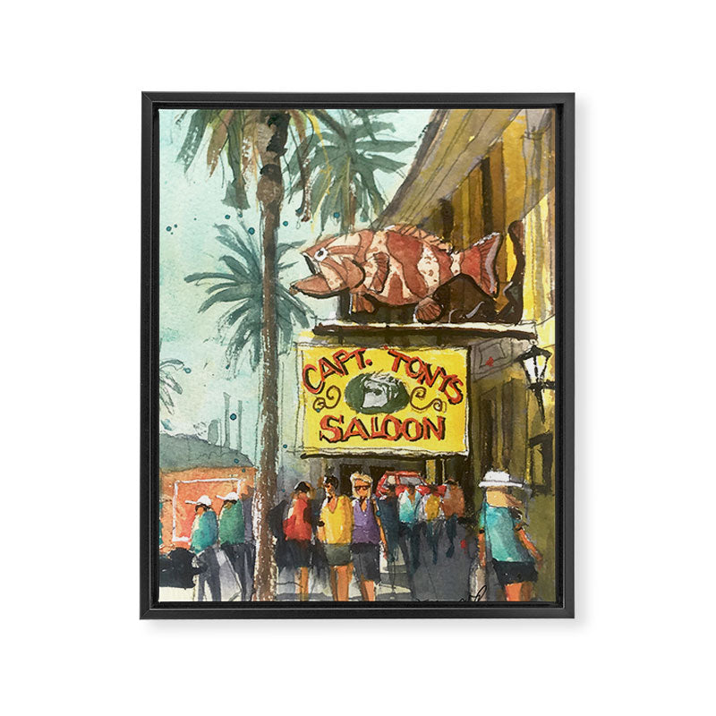 Captain Tony's, Key West Framed Canvas Print Gallery Image 6