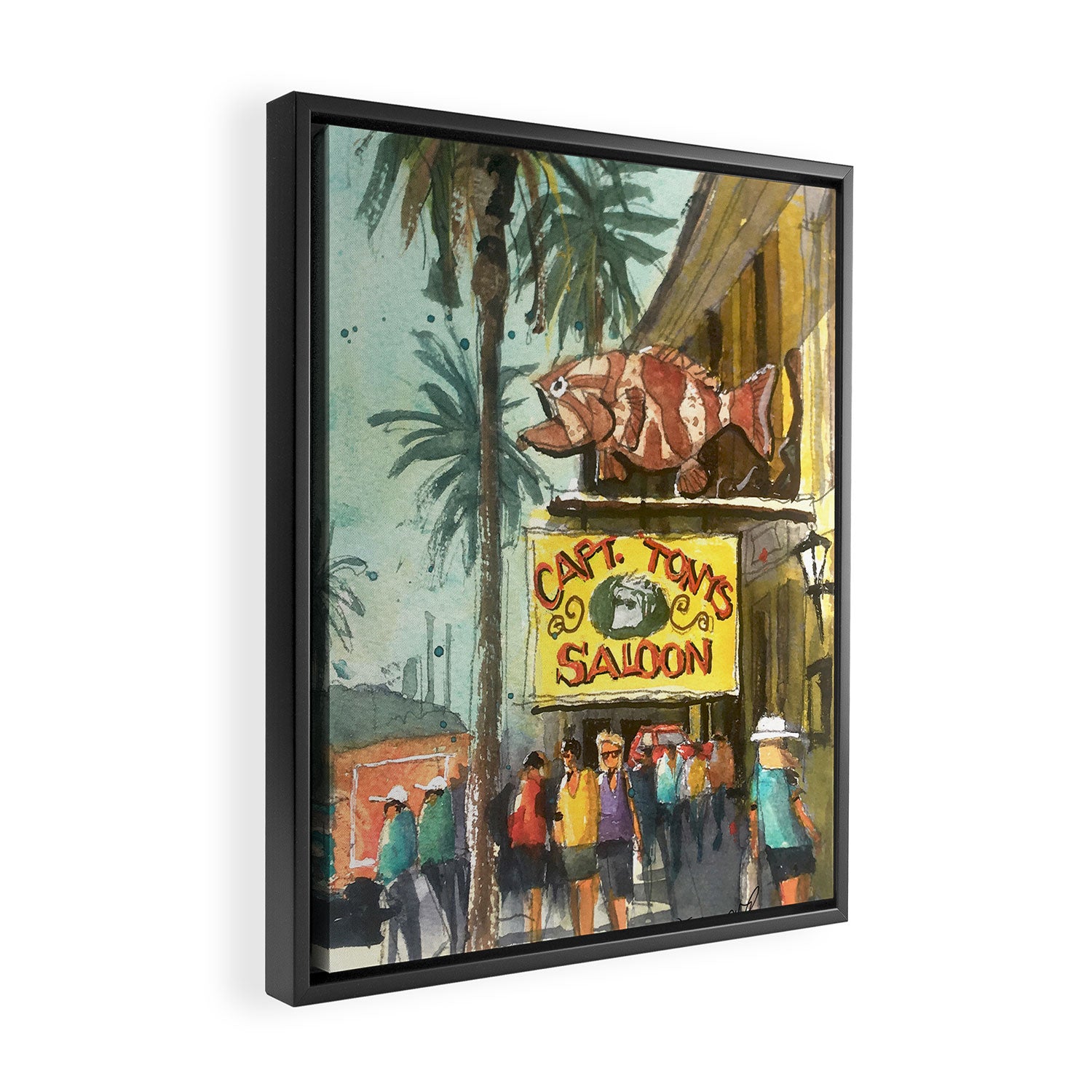 Captain Tony's, Key West Framed Canvas Print Gallery Image 2