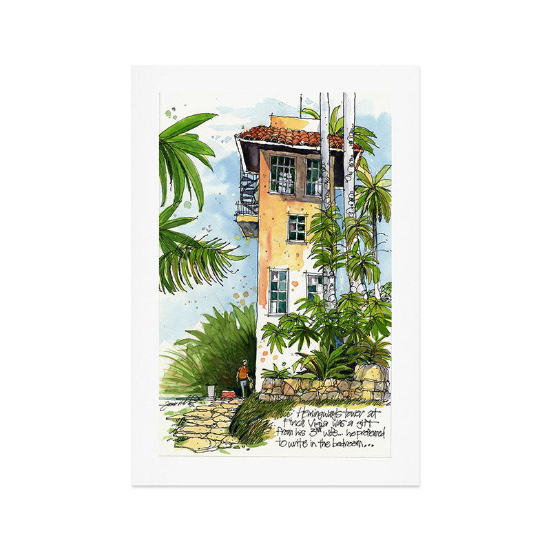 Hemingway's Cuba:  Writing Studio at Finca Vigia Art Print Gallery Image 1