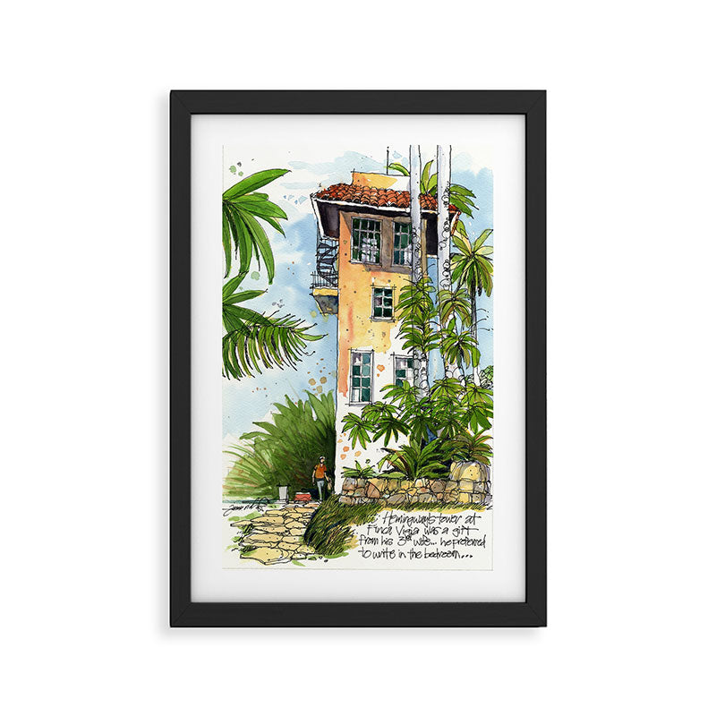 Hemingway's Cuba:  Writing Studio at Finca Vigia Framed Art Print Gallery Image 2