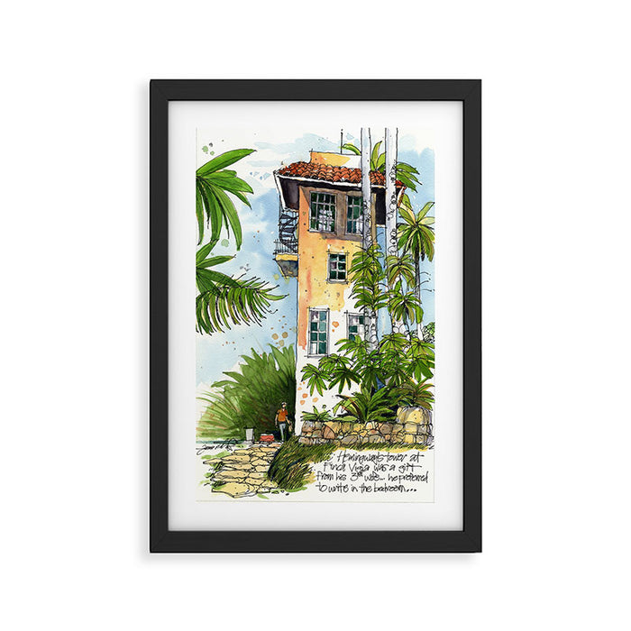 Hemingway's Cuba:  Writing Studio at Finca Vigia Framed Art Print Gallery Image 1