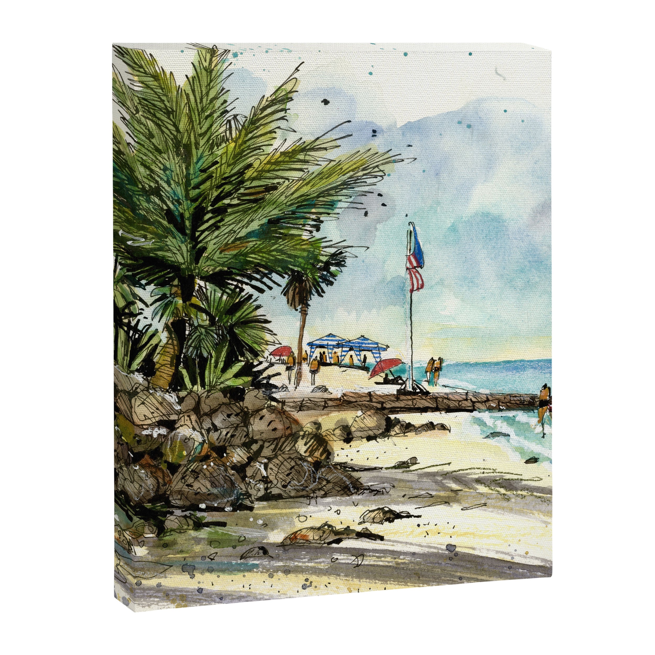 Patriots Pier, Siesta Key Canvas Print Gallery Image 6