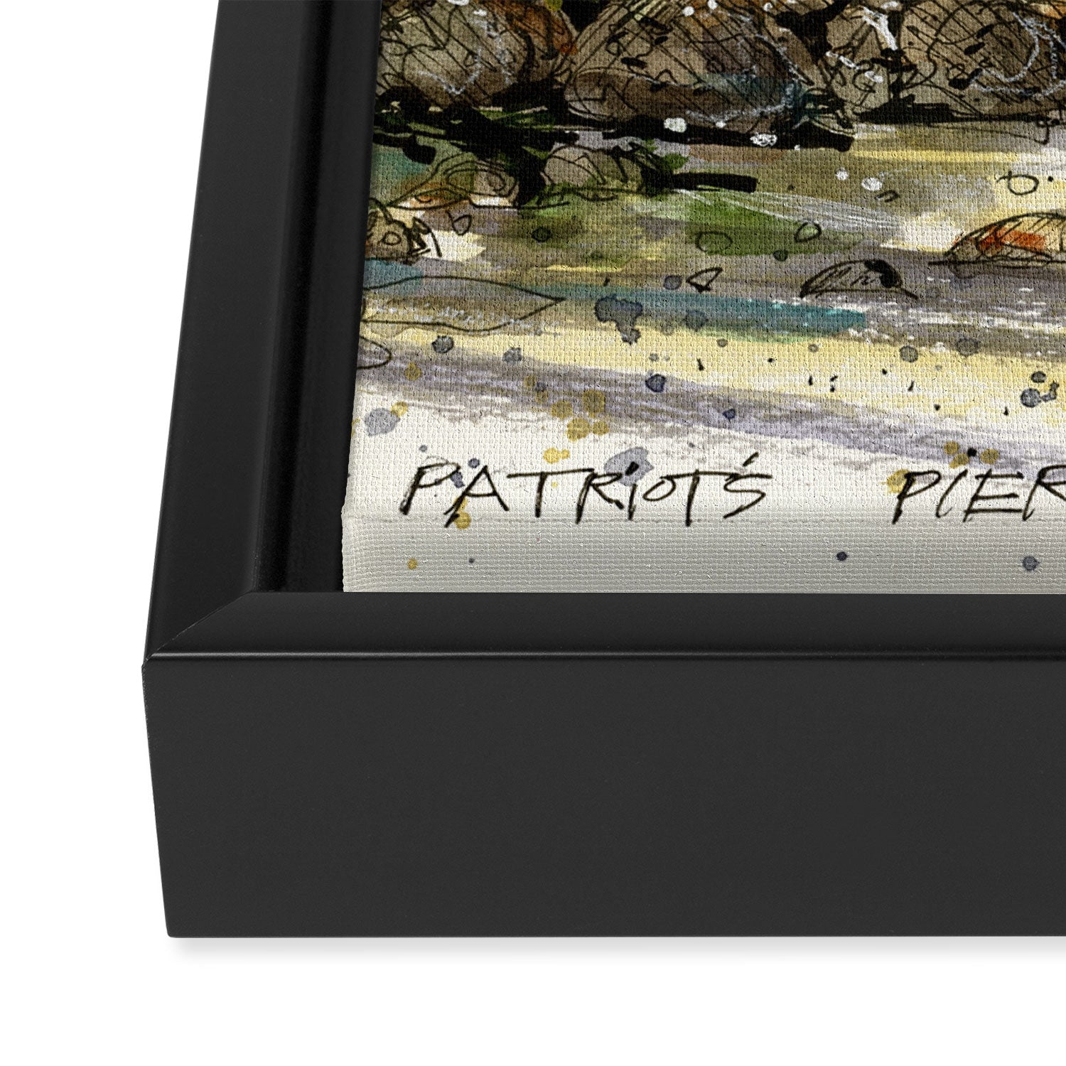 Patriots Pier, Siesta Key Framed Canvas Print Gallery Image 3