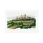 San Gimignano Landscape Art Print Gallery Image 1