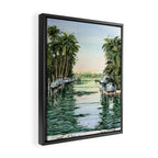 Siesta Key View to Big Pass Framed Canvas Print Gallery Image 2