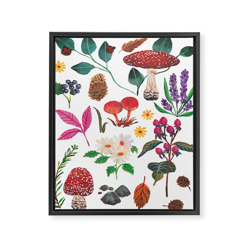 Autumn garden plants Framed Canvas Print Gallery Image 6