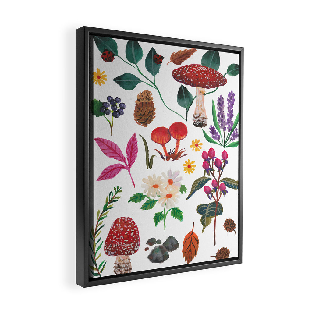 Autumn garden plants Framed Canvas Print Gallery Image 2