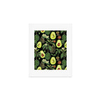 Avocado Fruit Plants - black Art Print Gallery Image 1