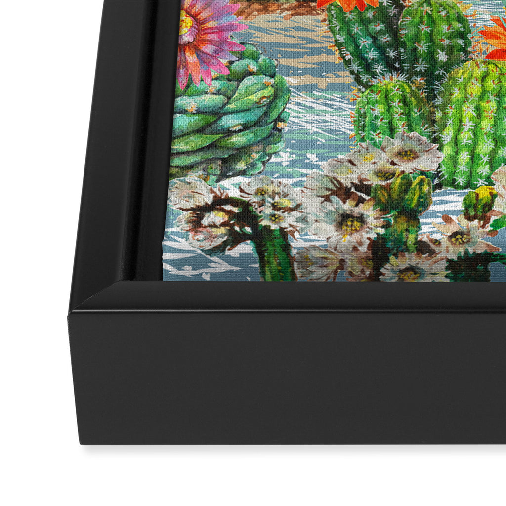 Cactus Desert - BBG Framed Canvas Print Gallery Image 3