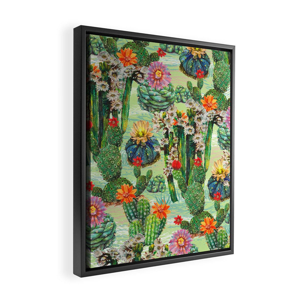 Cactus Desert - GBG Framed Canvas Print Gallery Image 2