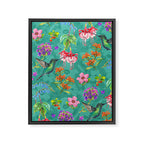 Floral Hummingbirds - BBG Framed Canvas Print Gallery Image 6
