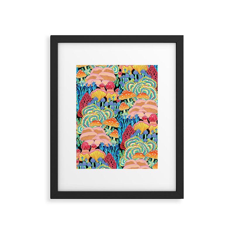 Fungi World (Mushroom world) - BKBG Framed Art Print Gallery Image 5