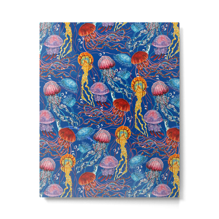 Jellyfish Collection - blue Metal Print Gallery Image 1