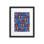 Jellyfish Collection - blue Framed Art Print Gallery Image 5