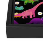 Joyful Dinosaurs World - BK Framed Canvas Print Gallery Image 3
