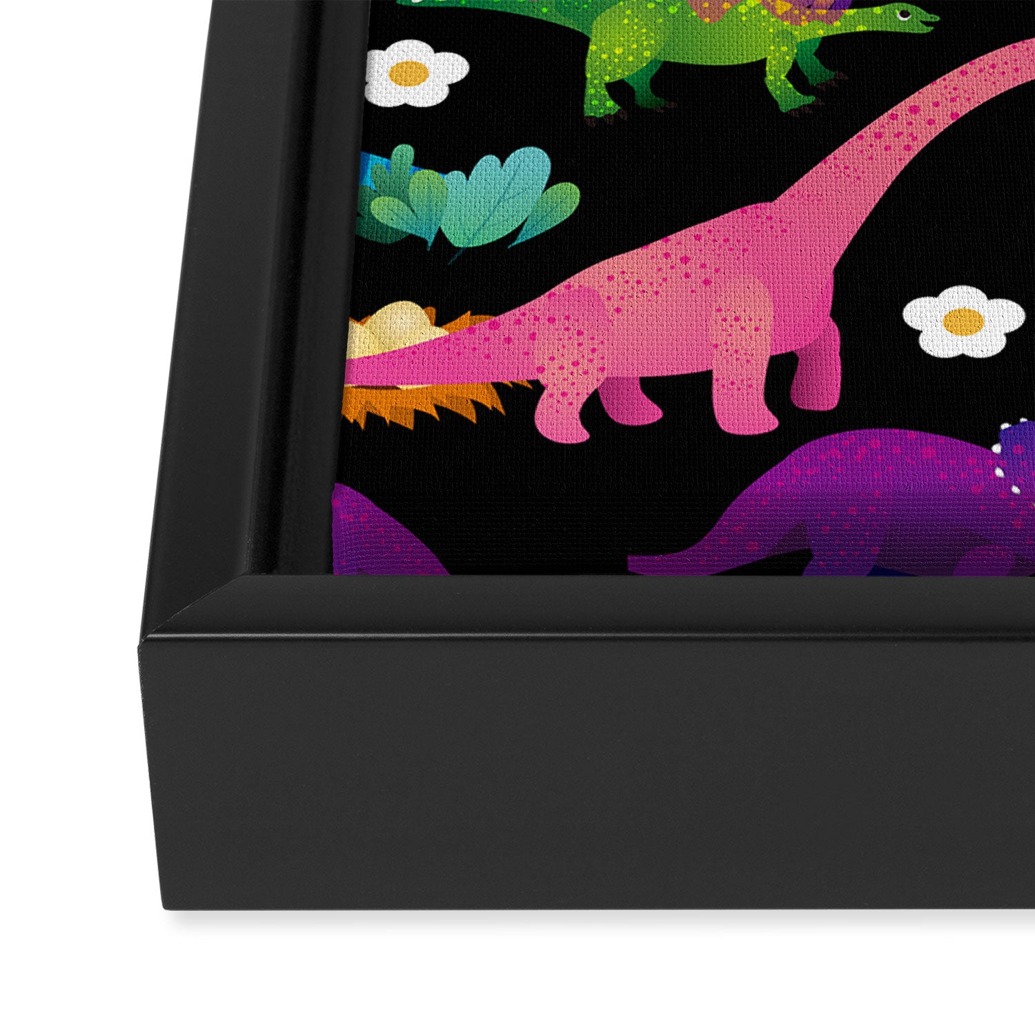 Joyful Dinosaurs World - BK Framed Canvas Print Gallery Image 3