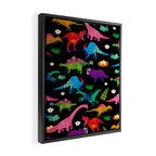 Joyful Dinosaurs World - BK Framed Canvas Print Gallery Image 2