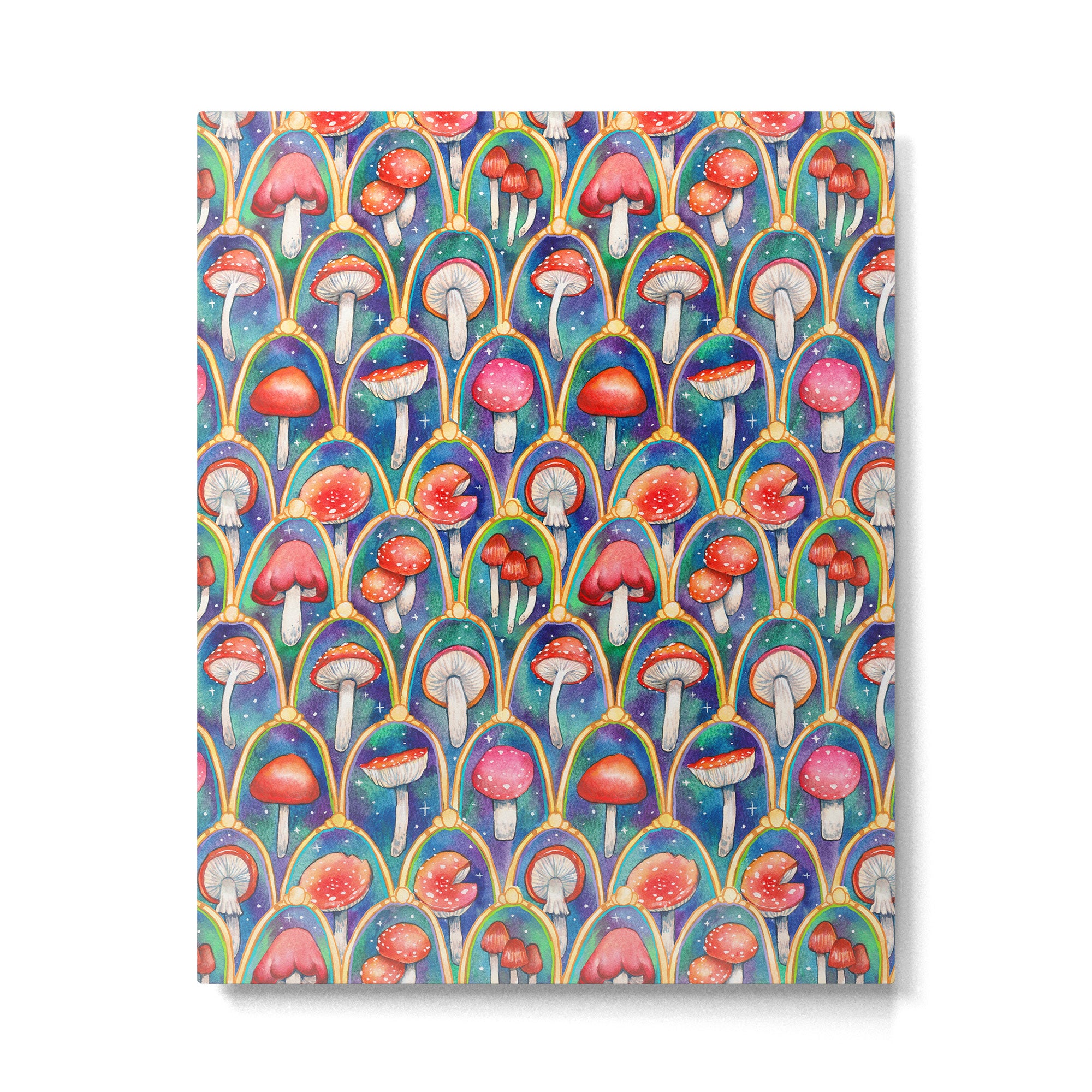 Luxury abstract mushroom pattern - original Metal Print Gallery Image 4
