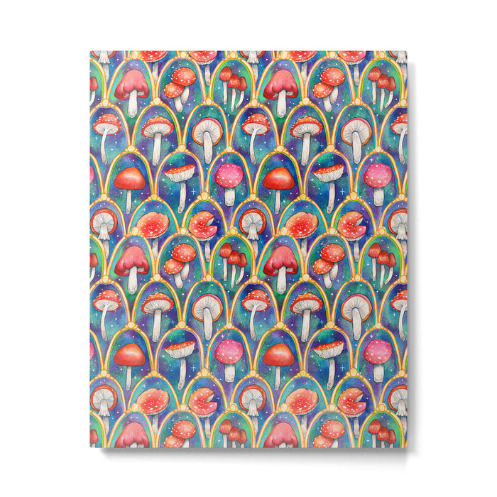 Luxury abstract mushroom pattern - original Metal Print Gallery Image 1