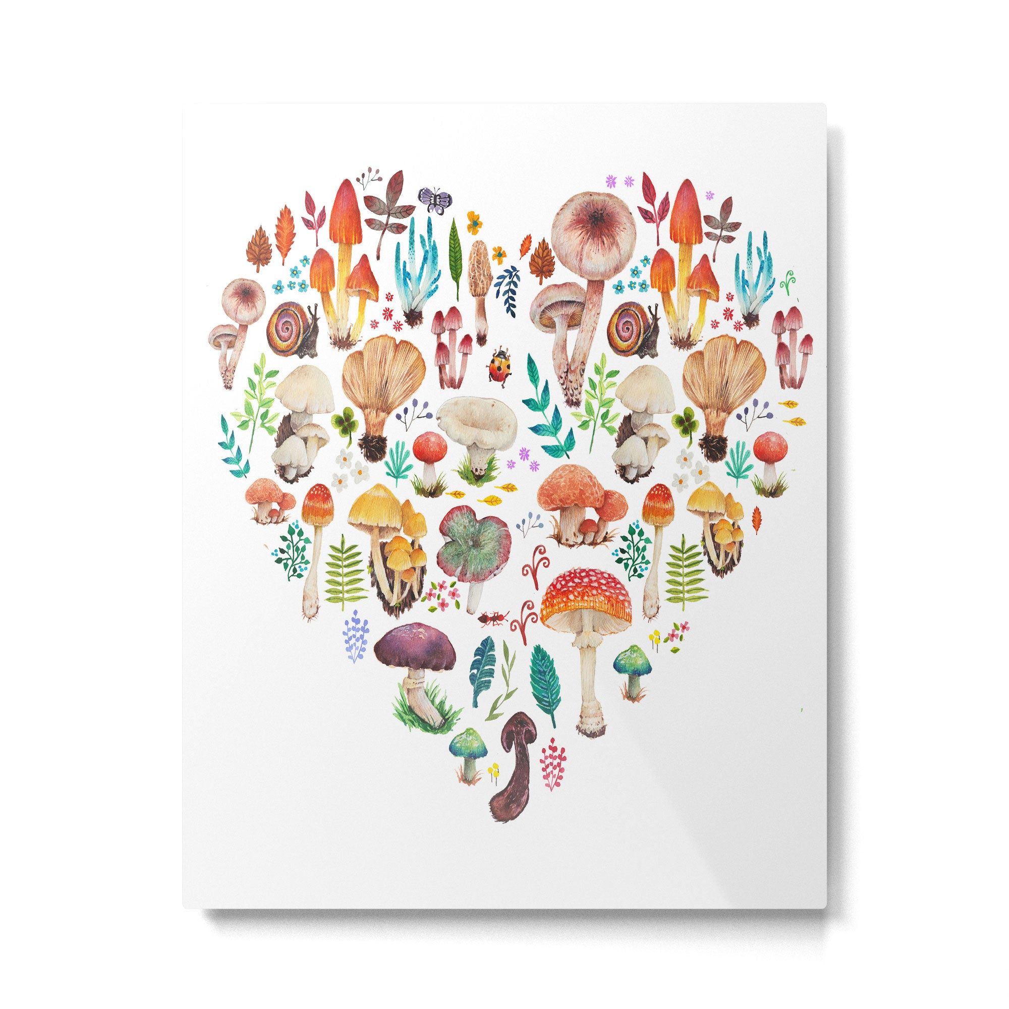 Mushroom heart Metal Print Gallery Image 6