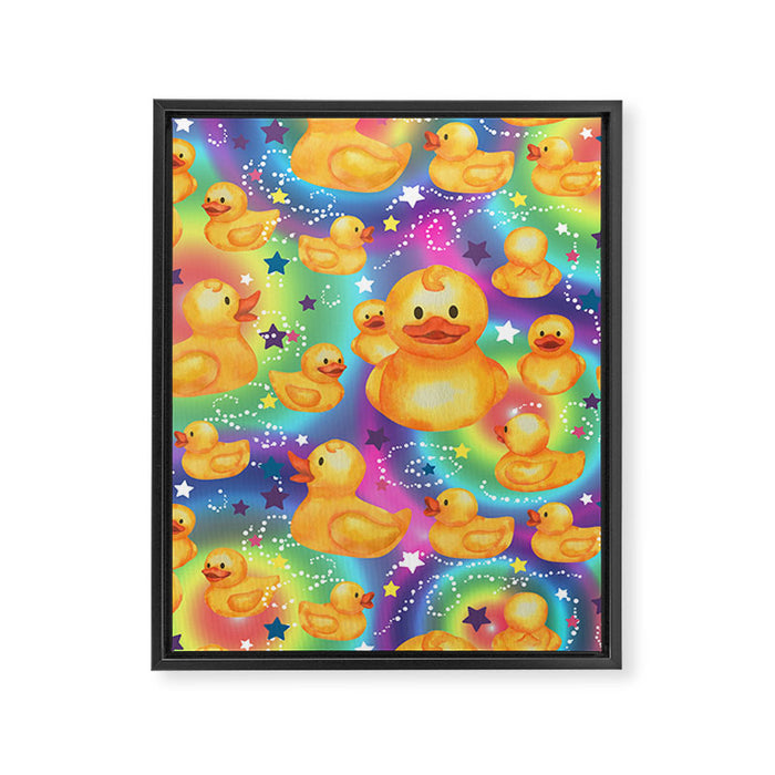 Rainbows and Ducks Framed Canvas Print Gallery Image 1