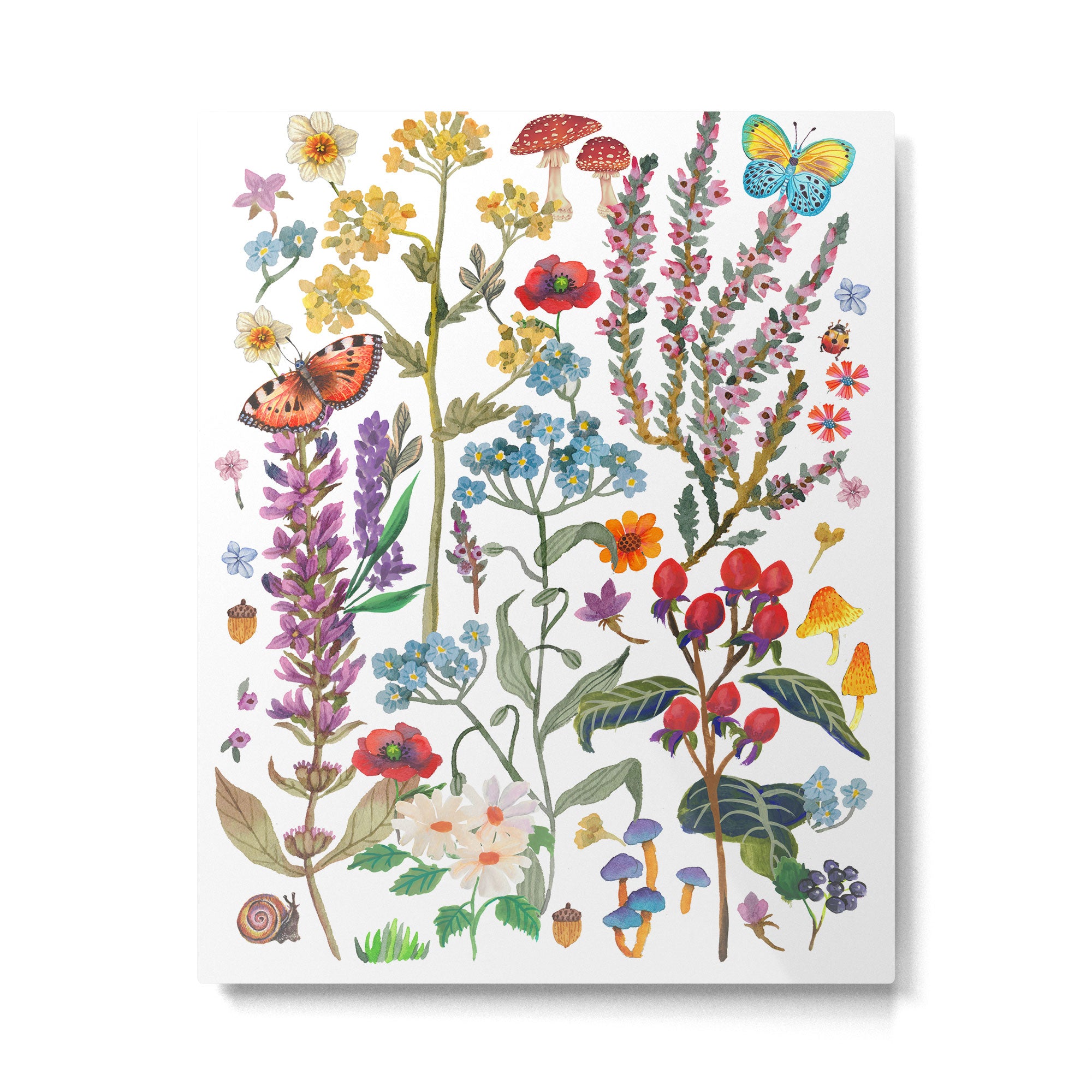 Wild Flowers Paradise Metal Print Gallery Image 4