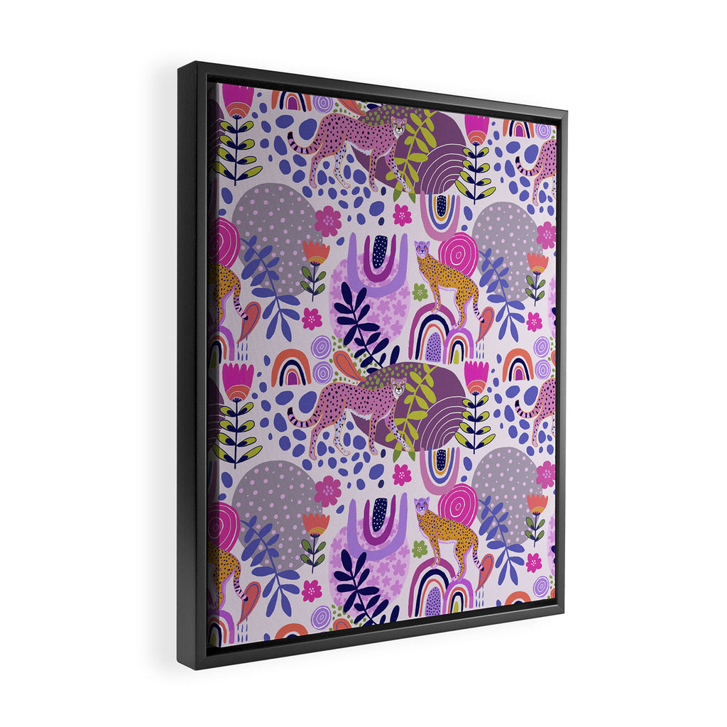 Cheetah Dreams Framed Canvas Print Gallery Image 2