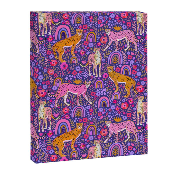 Cheetah in a Rainbow Garden Canvas Print Gallery Image 1