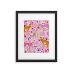 Cheetahs in a Rainbow Garden Lt. Framed Art Print Gallery Image 6