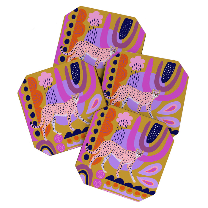 Modern Cheetah Coaster Gallery Image 1