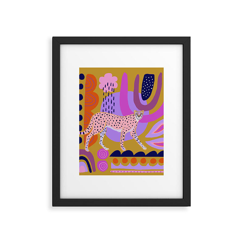 Modern Cheetah Framed Art Print Gallery Image 6