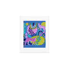 Two Cheetahs on Blue Art Print Gallery Image 1