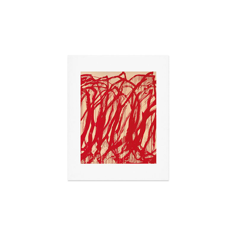 cy twombly red line Art Print Gallery Image 1