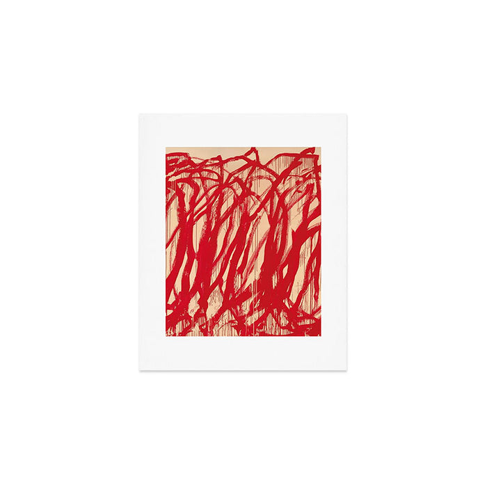 cy twombly red line Art Print Gallery Image 1