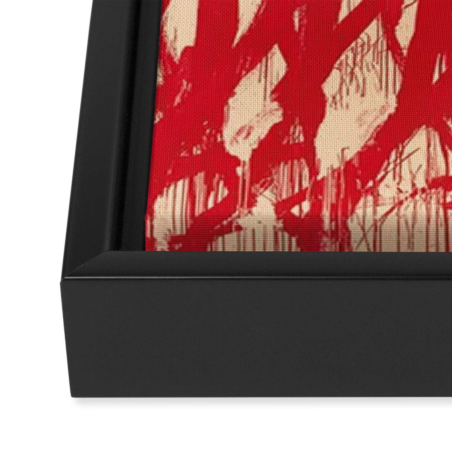 cy twombly red line Framed Canvas Print Gallery Image 3