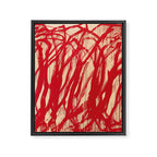 cy twombly red line Framed Canvas Print Gallery Image 6