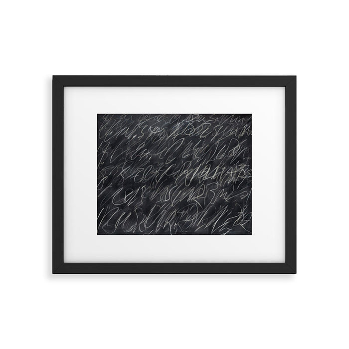 Twombly Blackboard Framed Art Print Gallery Image 1
