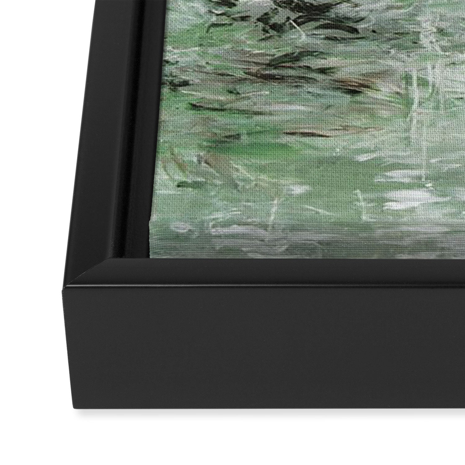 Twombly Green Water 1988 Framed Canvas Print Gallery Image 3