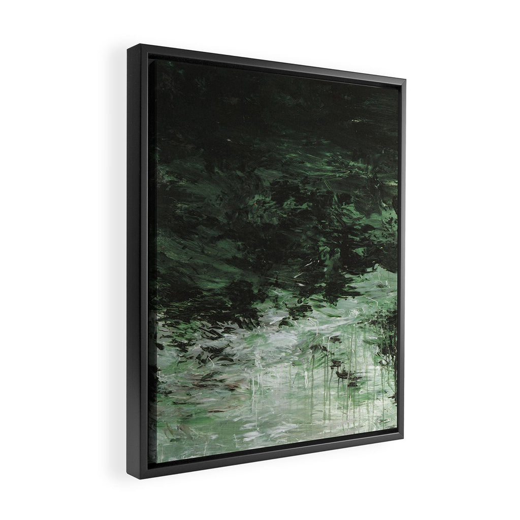 Twombly Green Water 1988 Framed Canvas Print Gallery Image 2