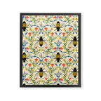 Bee Garden - Cream Framed Canvas Print Gallery Image 8