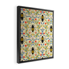 Bee Garden - Cream Framed Canvas Print Gallery Image 2