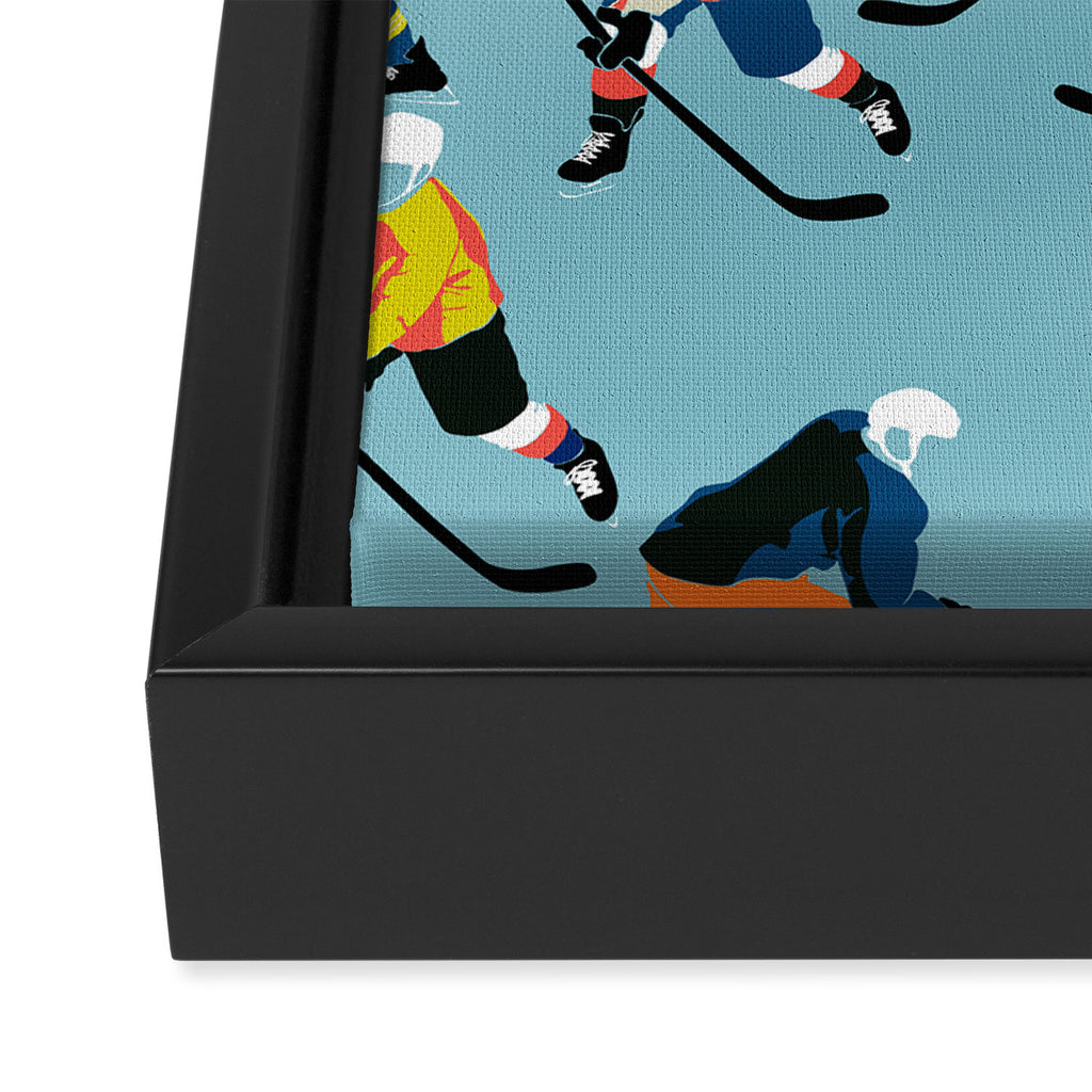 hockey Framed Canvas Print Gallery Image 3