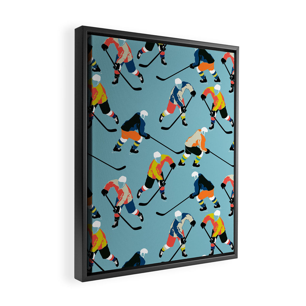 hockey Framed Canvas Print Gallery Image 2